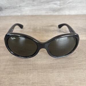 Ray Ban RB4191 601/71 Black Round Gray Oversized Sunglasses 57-19 135